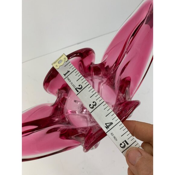 VTG 60s Chribska Vase designer Joseph Hospodka Art Glass 8819 Czech Republic - Picture 6 of 10